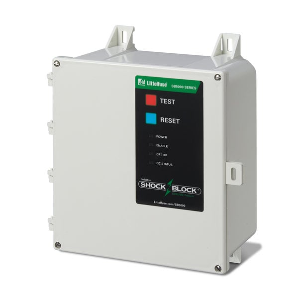 Littelfuse Launches SB5000 Industrial Shock Block® Ground-Fault Circuit Interrupter